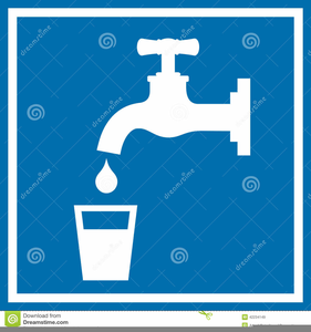 People Drinking Water Clipart