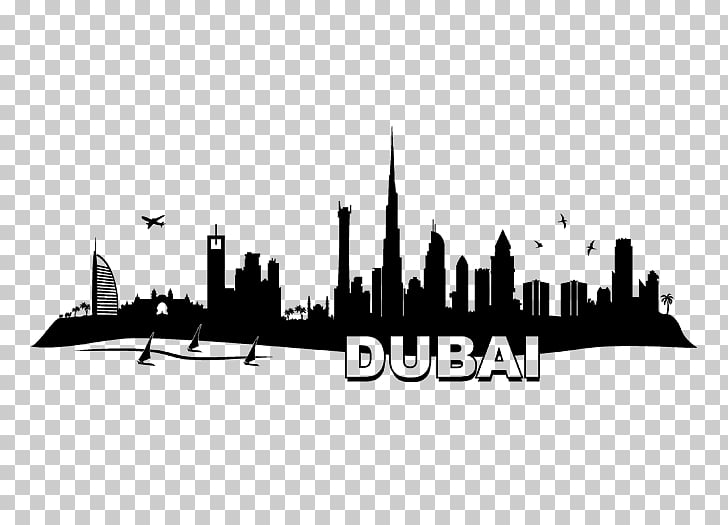 Dubai skyline wall.