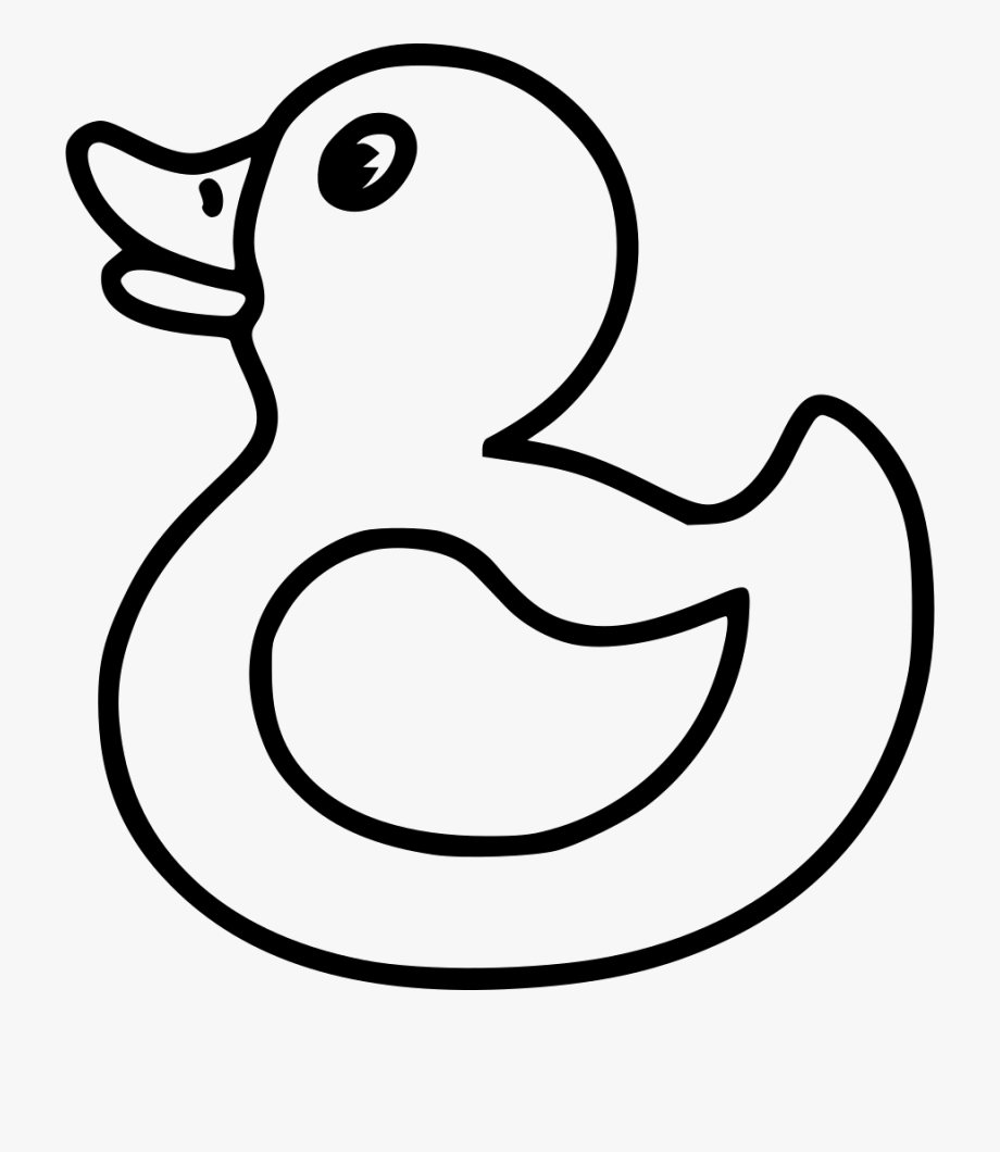 Clip Art Black And White Duck