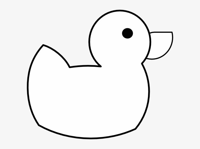 Duck Cartoon Clipart Black And White Png