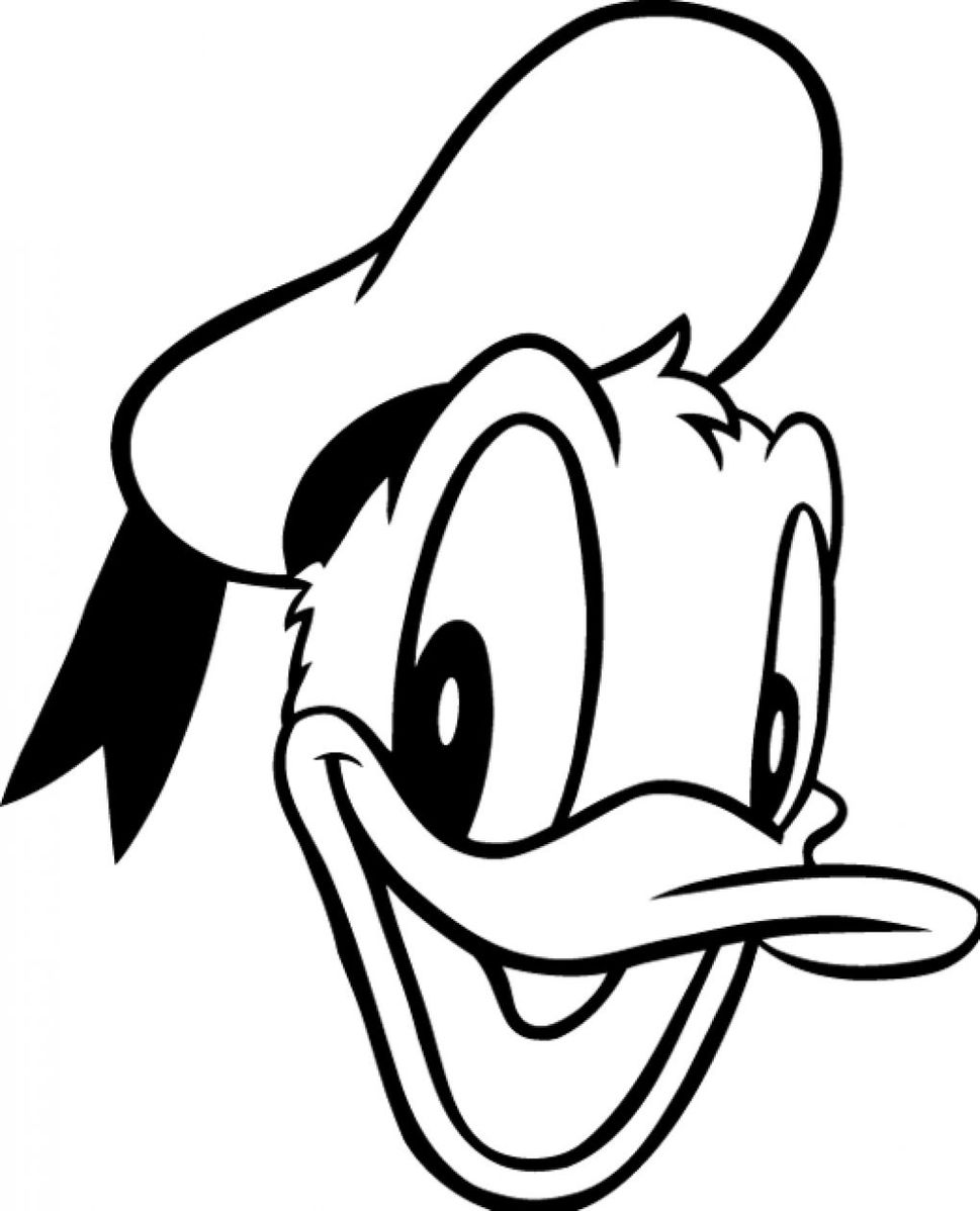 Free Donald Duck Black And White, Download Free Clip Art