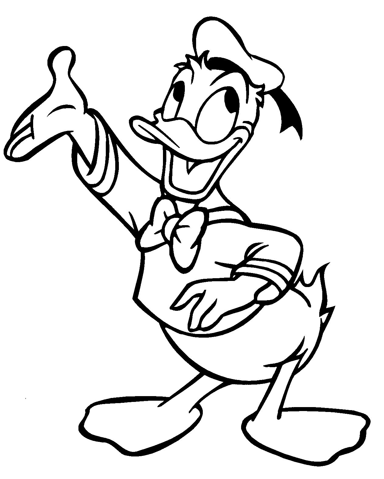 Duck Clipart Black And White
