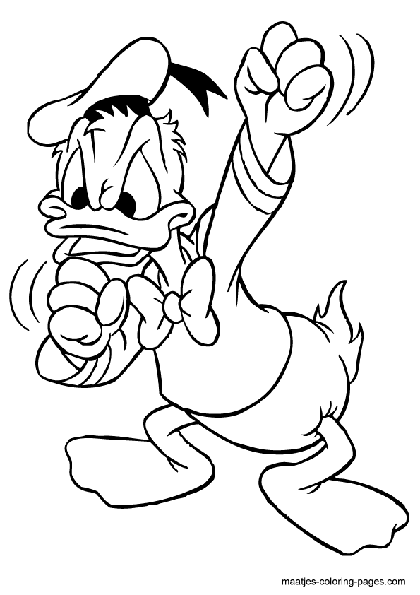 duck clipart black and white donald