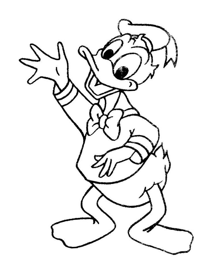 Free Daisy Duck Black And White, Download Free Clip Art