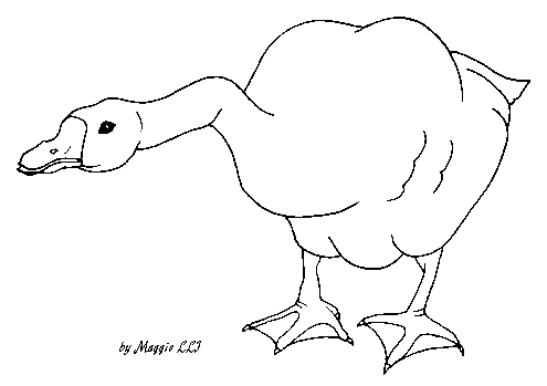 Free Goose Clipart Black And White, Download Free Clip Art