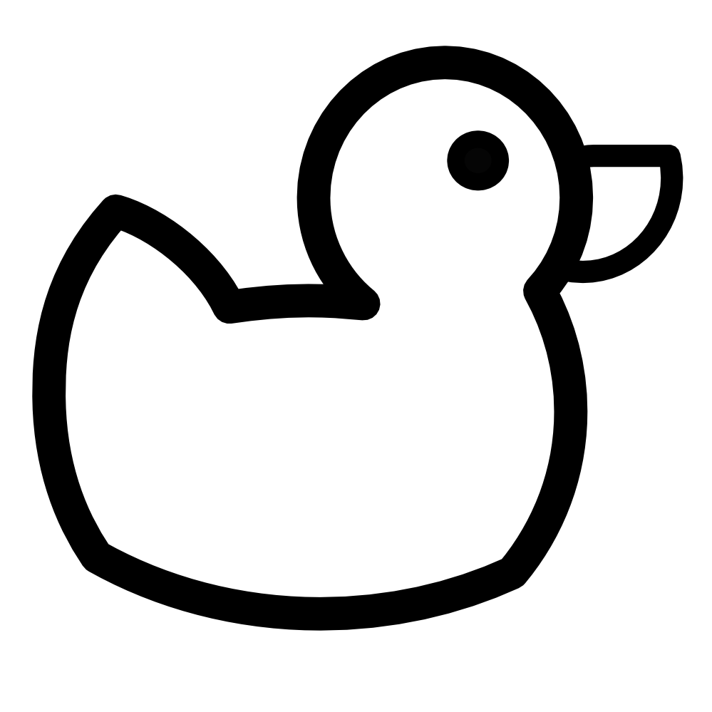 Free Rubber Duck Outline, Download Free Clip Art, Free Clip