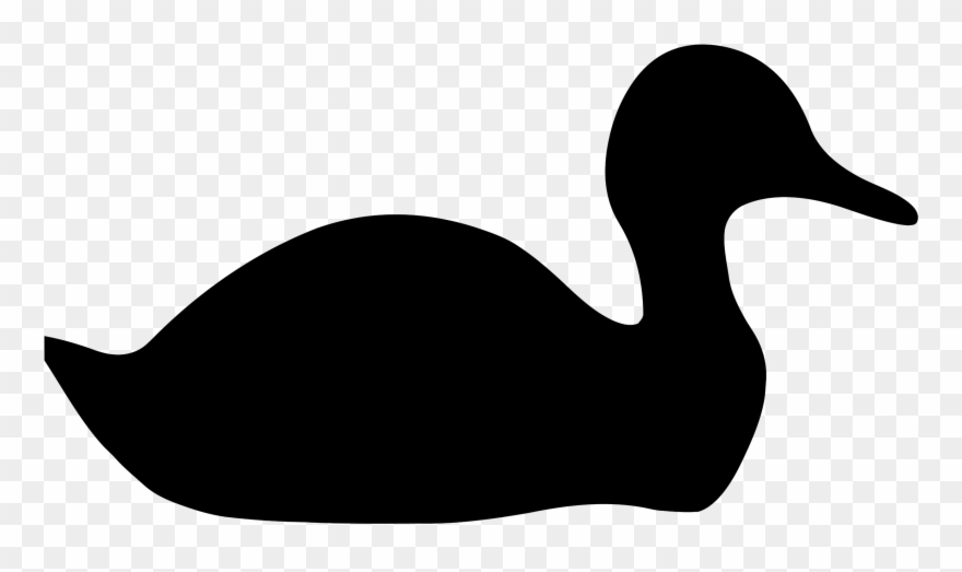 Duck silhouette cliparts.