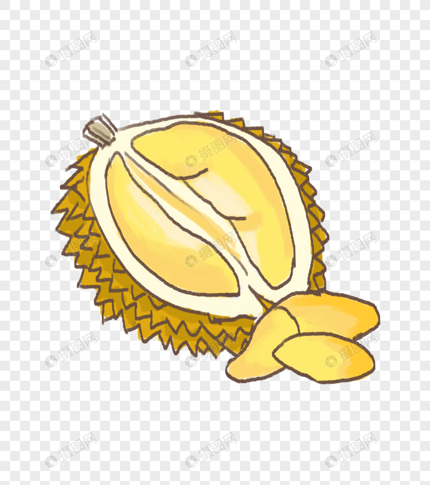 Kartun buah durian gambar unduh gratis