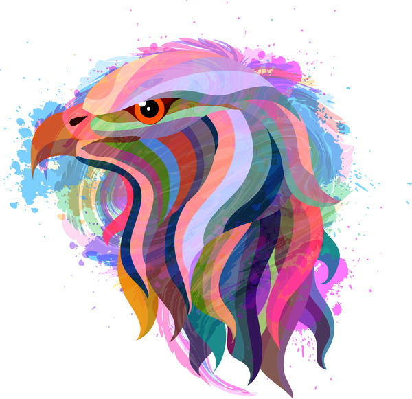 Eagle head abstract.