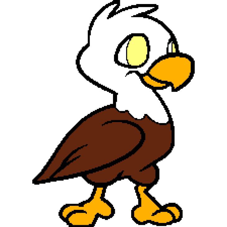 Baby eagle clipart.