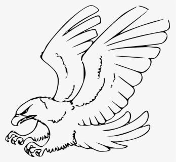 Free Eagle Black And White Clip Art with No Background