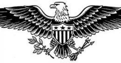 eagle clipart black and white patriotic