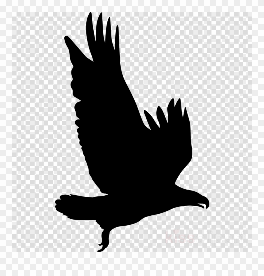 Eagle silhouette clipart.