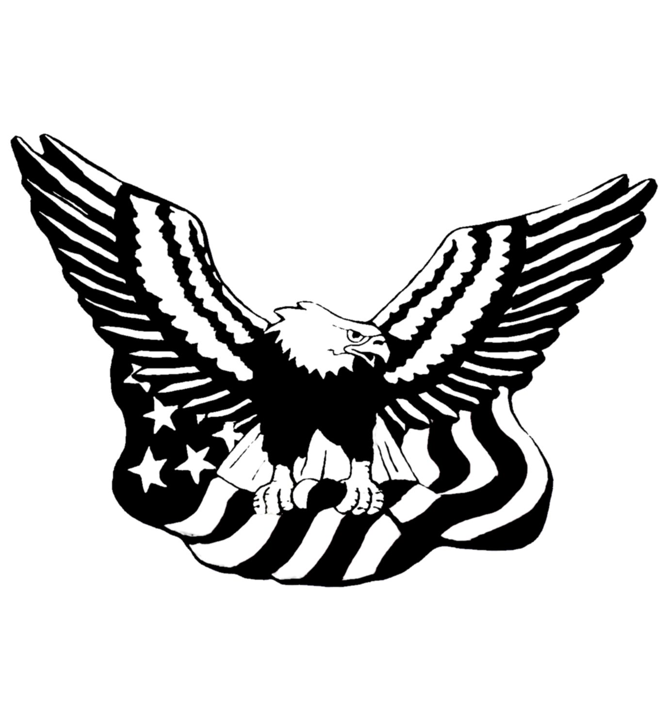 Eagle flag logo.
