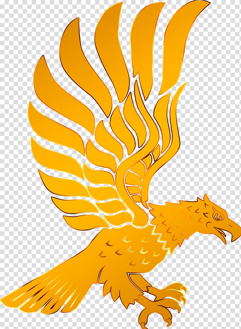 Gold eagle logo.