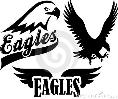 Eagle mascot clipart.