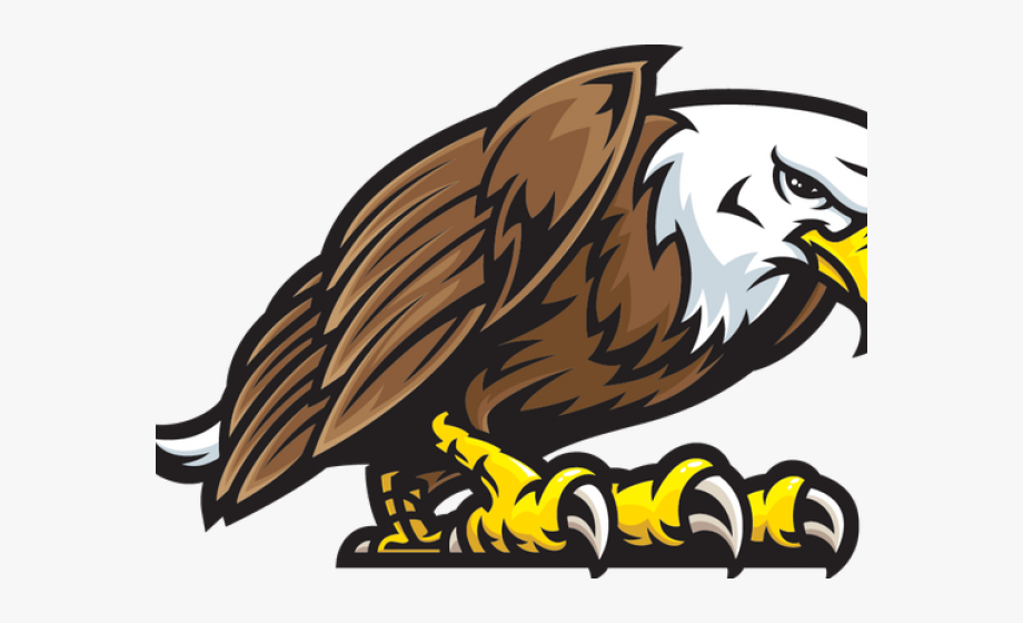 Eagle mascot clipart.