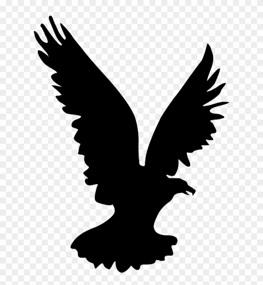 Flying Eagle Silhouette, Heron Silhouette