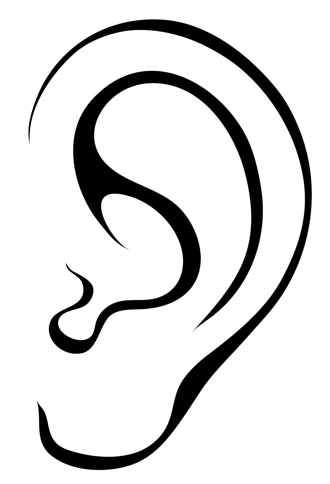 ears clipart coloring