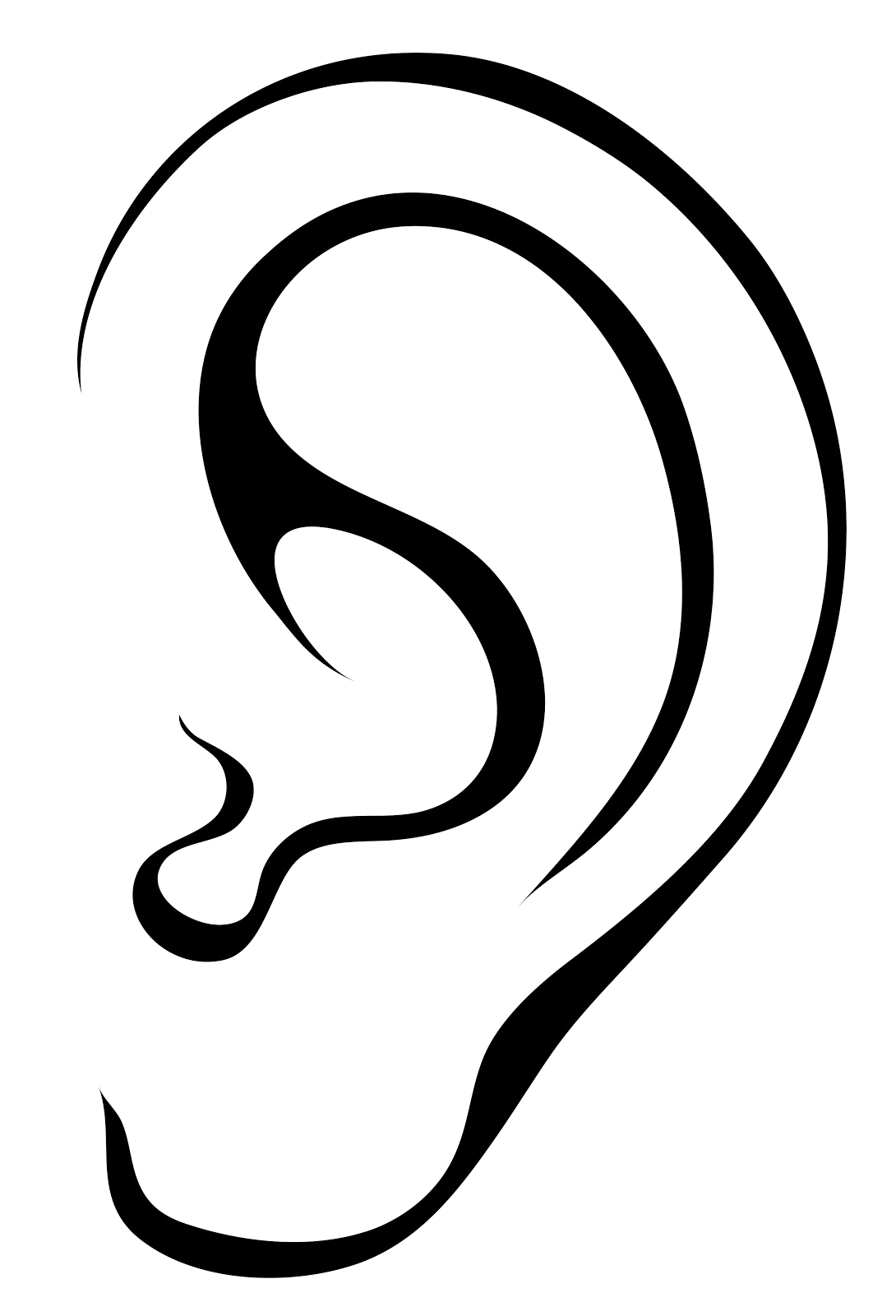 Ear Black Clipart Transparent Png