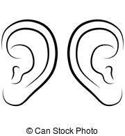 Human ear Vector Clipart EPS Images