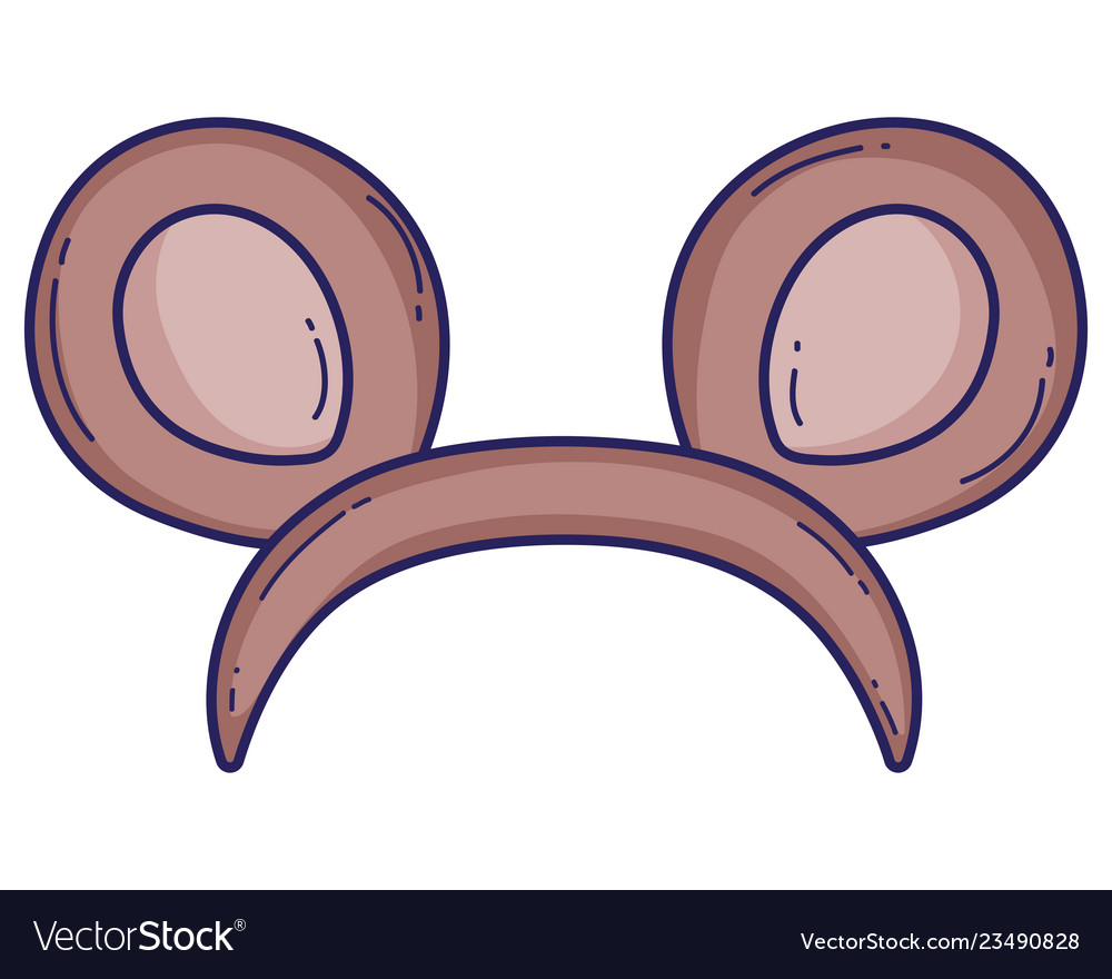 Bear ears headband cartoon