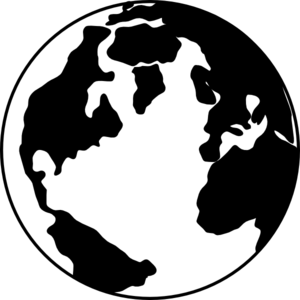 Earth globe clipart.