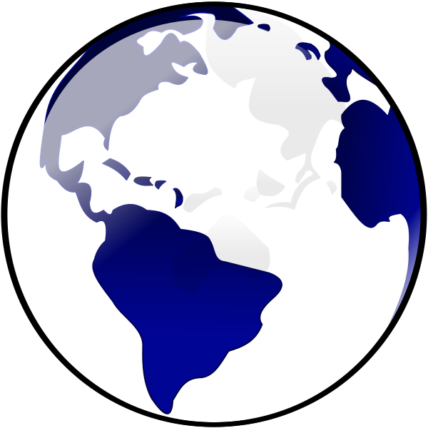 Blue Earth PNG Clip arts for Web