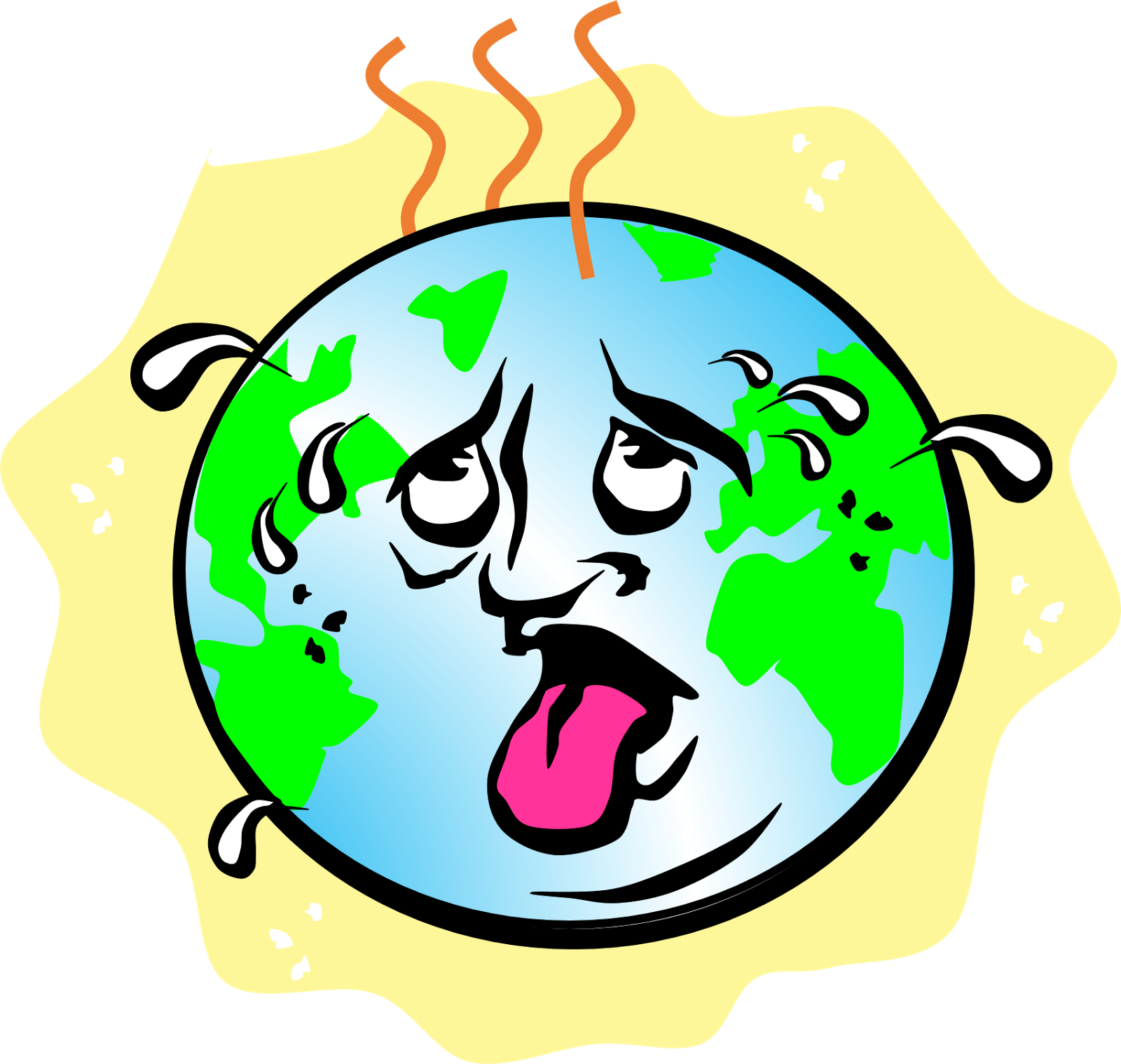 Earth clipart global warming, Earth global warming
