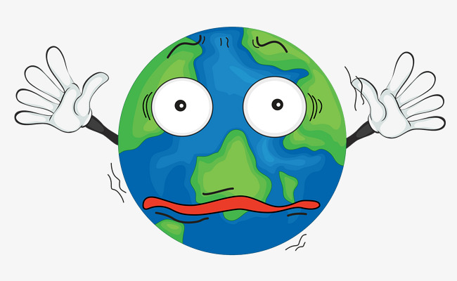 Sad earth clipart