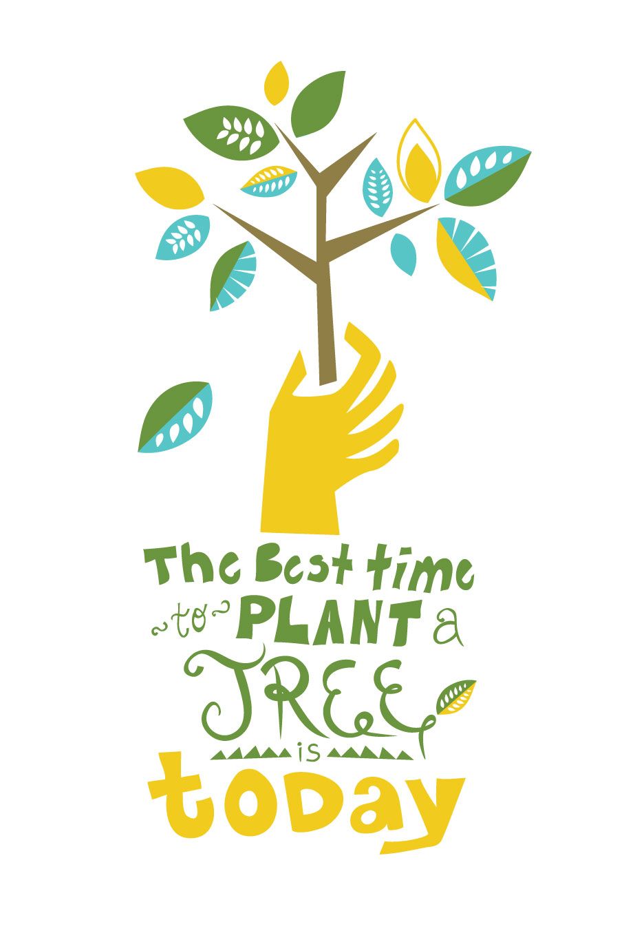 Plant tree poster.