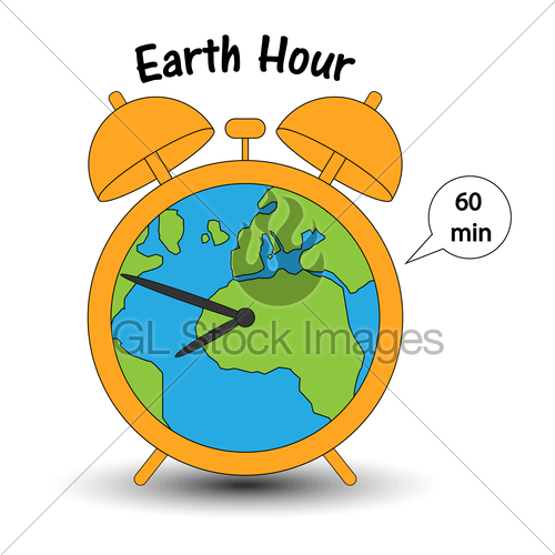 Earth hour stock.