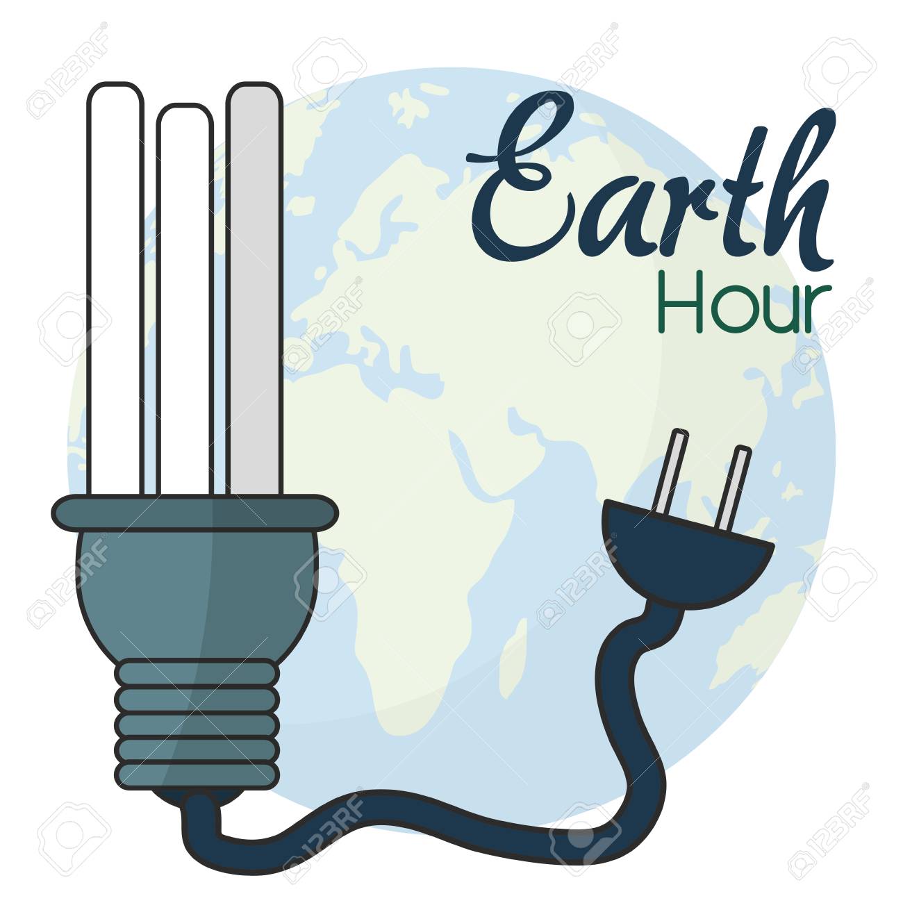 Earth hour clipart.