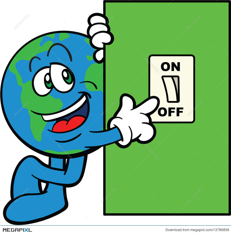 Turn Off Light Switch Clipart