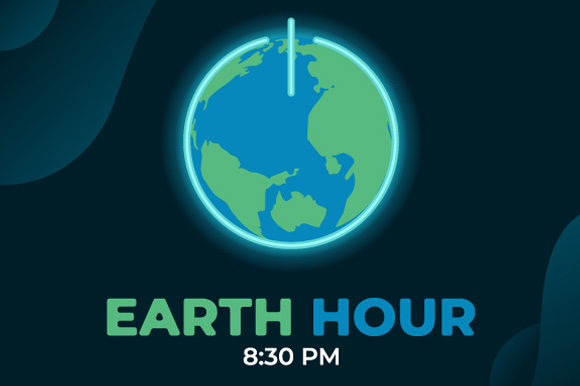 Earth hour background.