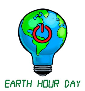 earth hour clipart design