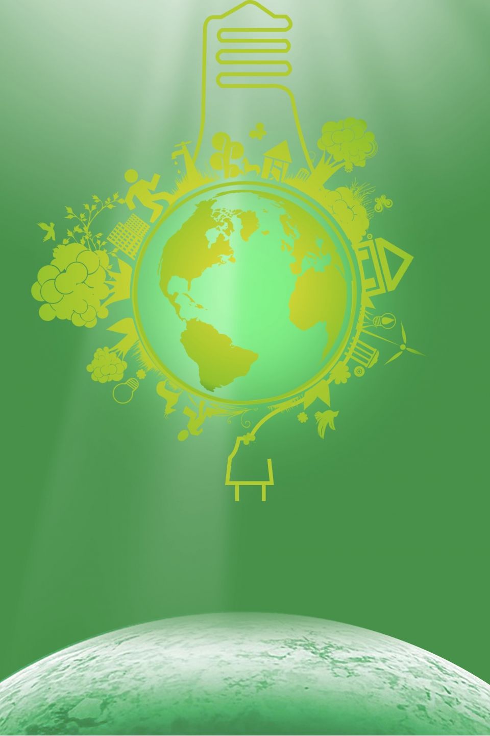 Green Poster Background