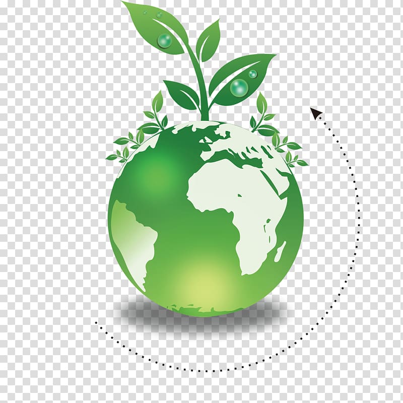 Green and white earth graphics, T