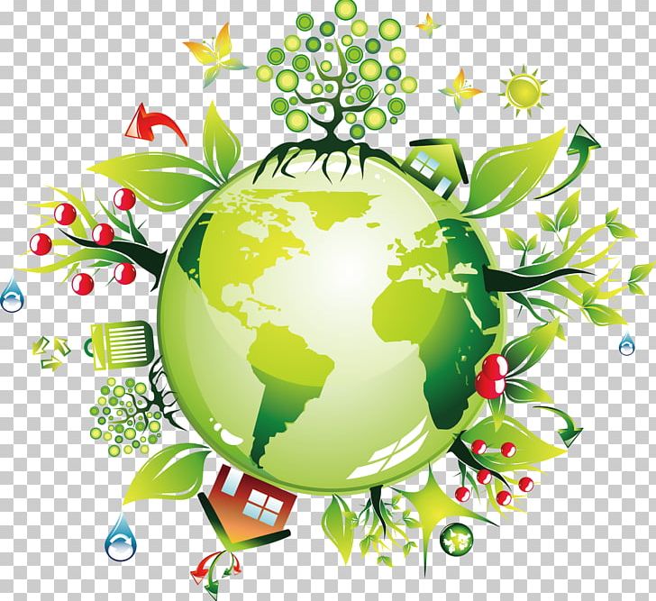Earth Green Environmentally Friendly PNG, Clipart, Branch, Cartoon