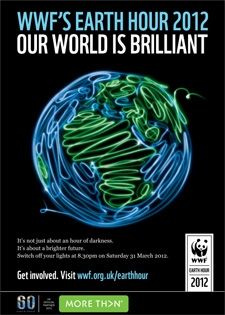 Earth hour posters.