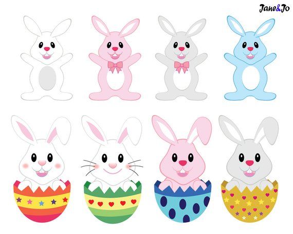 Easter clipart, Easter clip art, Easter bunny clipart,easter