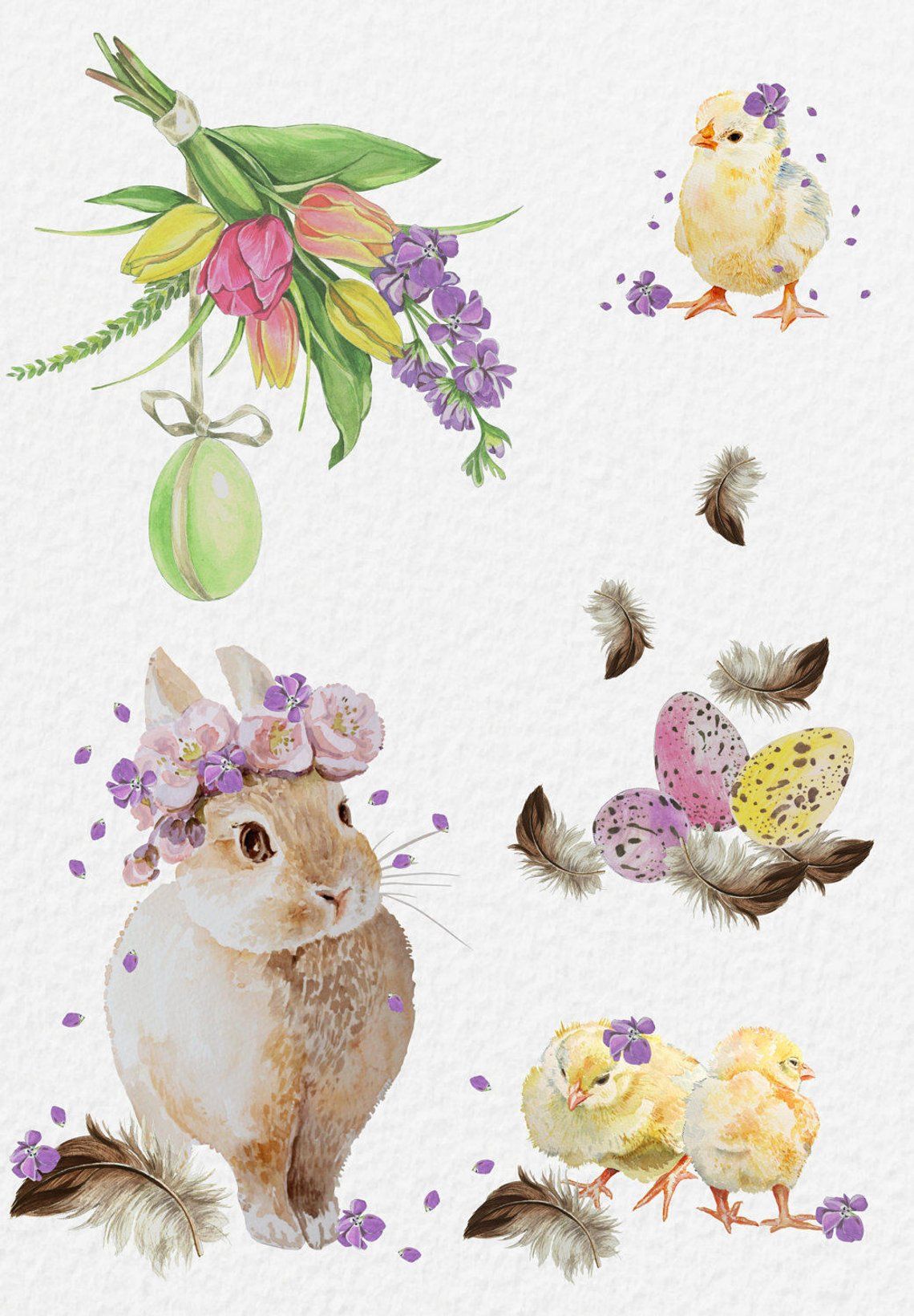 Watercolor Easter