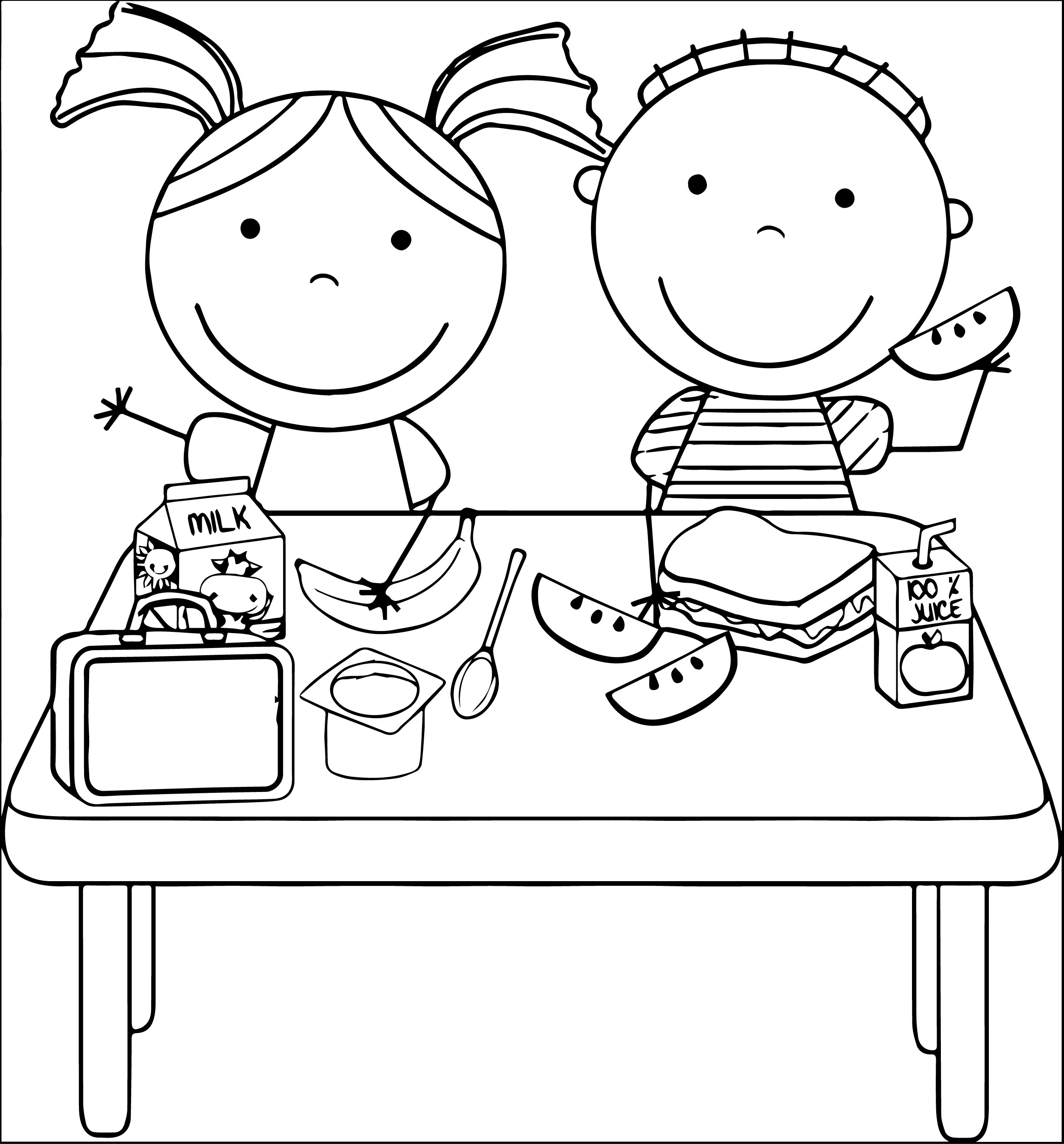 Free Eat Dinner Clipart Black And White, Download Free Clip