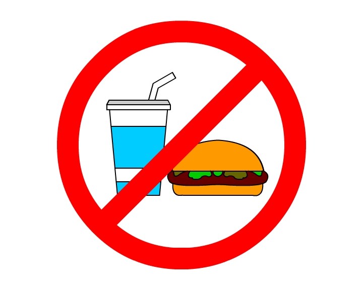 No eating in class clipart