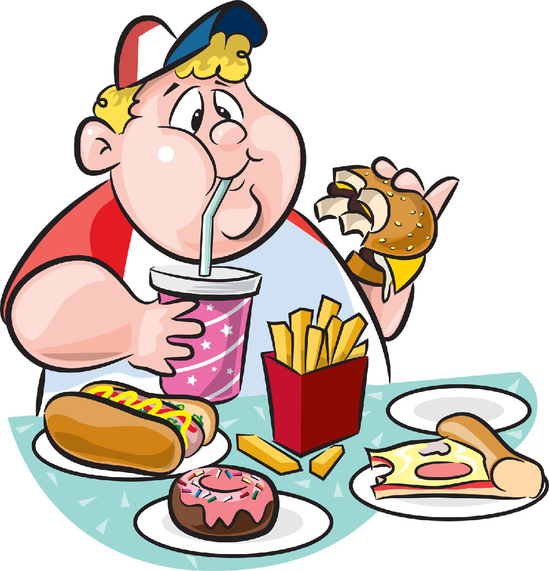 Eating Junk Food Clipart