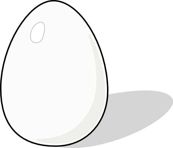 White Egg clip art Free vector in Open office drawing svg