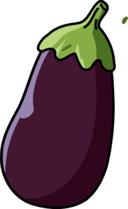 Free cartoon eggplant.