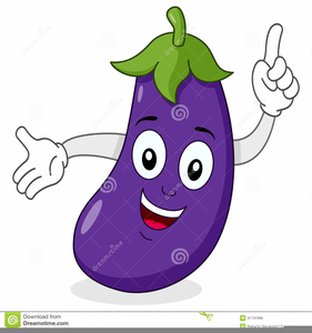 Eggplant clipart cartoon.