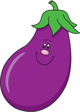Free cartoon eggplant.