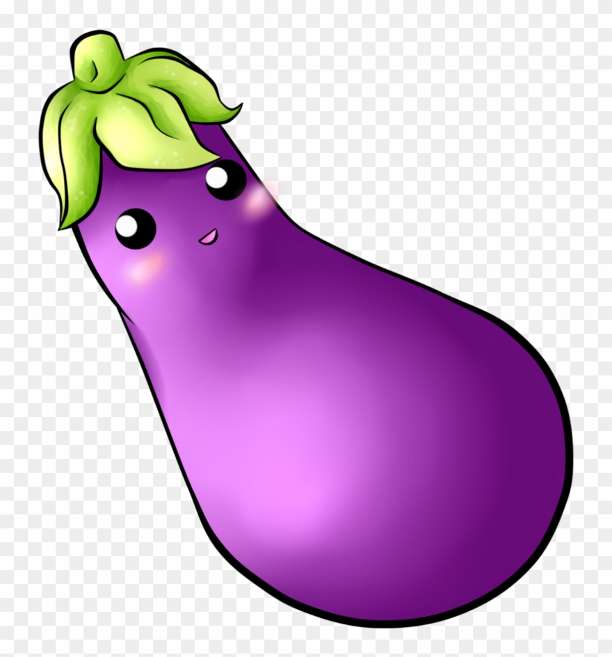 Eggplant png cartoon.